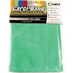 FAIXA ELÁSTICA PARA FISIOTERAPIA EXERCÍCIOS CARCI BAND VERDE MEDIO 1.50M